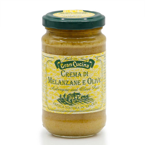 Créme aus Aubergine und Oliven in 180g Glas