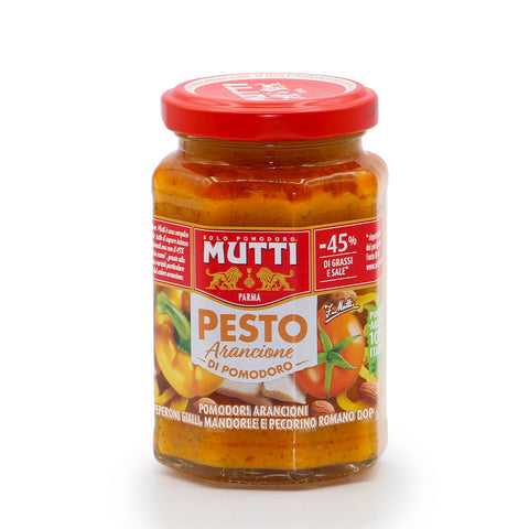 Pesto aus orangen Tomaten in 180g Glas